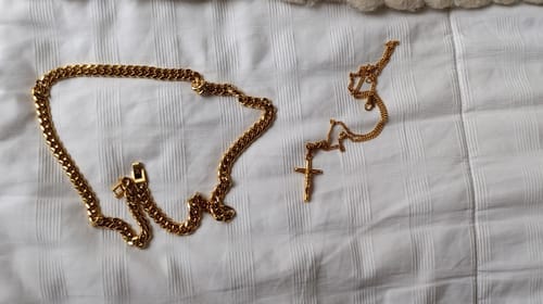 Customer photo review of Cadena Cuban Link Oro 8mm