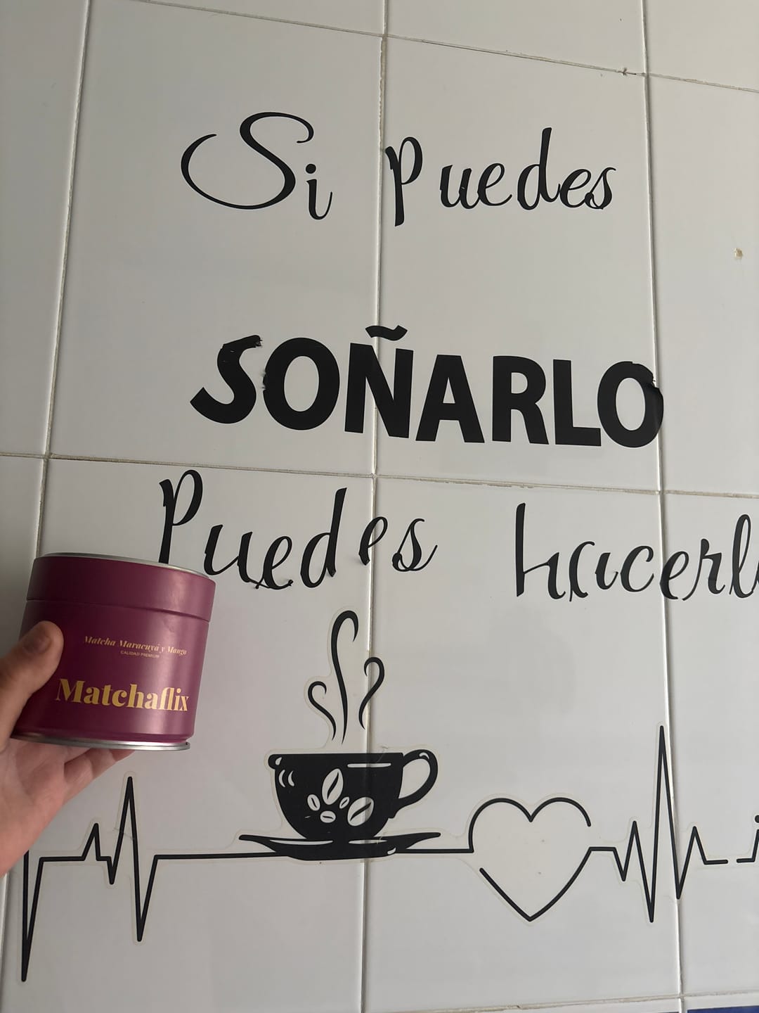 Customer photo review of Té Matcha Premium Maracuyá y Mango