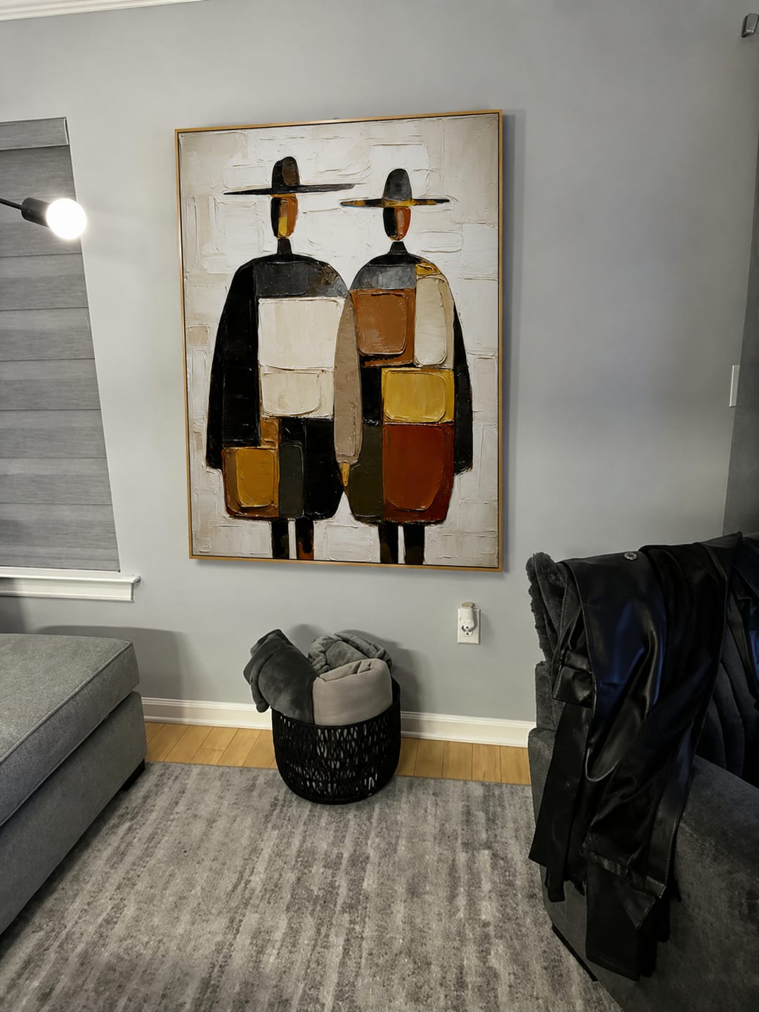 Customer photo review of Twin Nomads-Textured Figure Painting