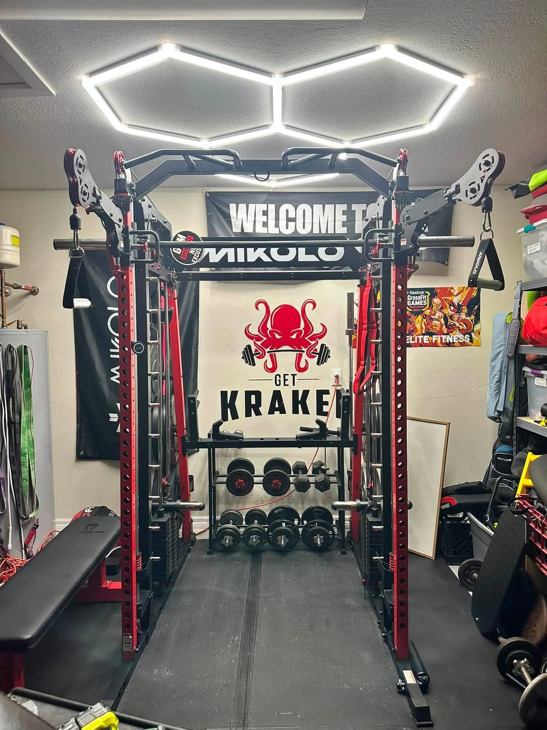 Customer photo review of M4-2.0 Elite All-In-One Workout Smith Gym Machine with Dual Weight Stacks (UPGRADED)