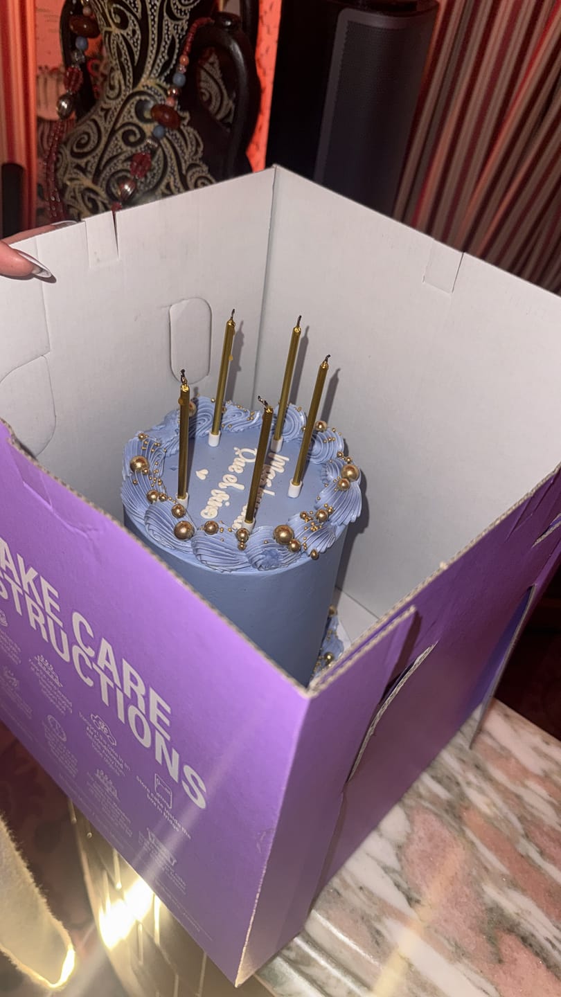 Customer photo review of Box of 6 Metallic Candles