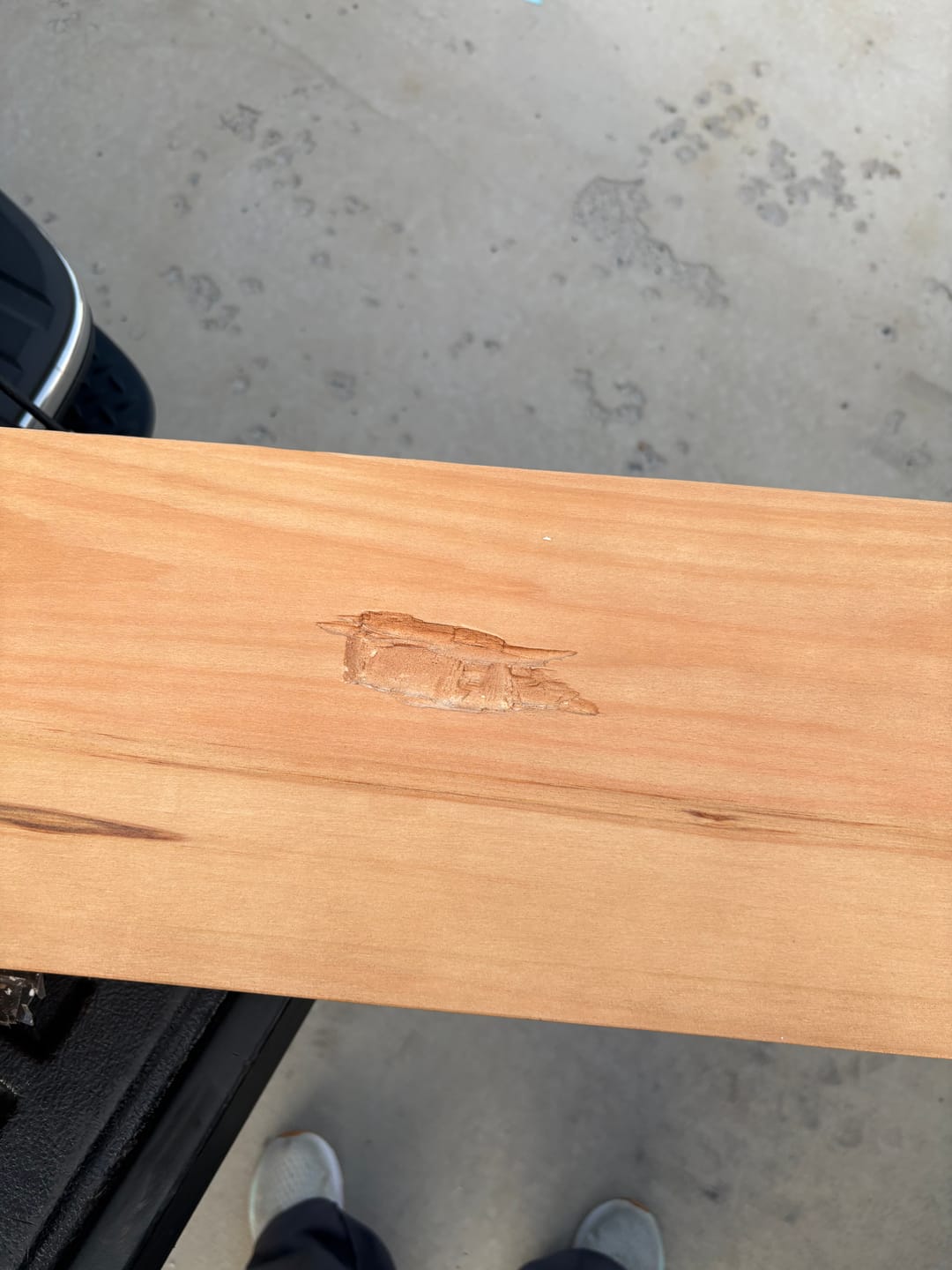 Customer photo review of Distressed Pine Mantels