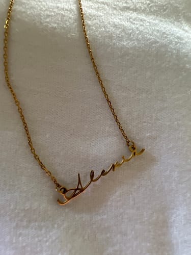 Customer photo review of Collar My Name - Personalizado