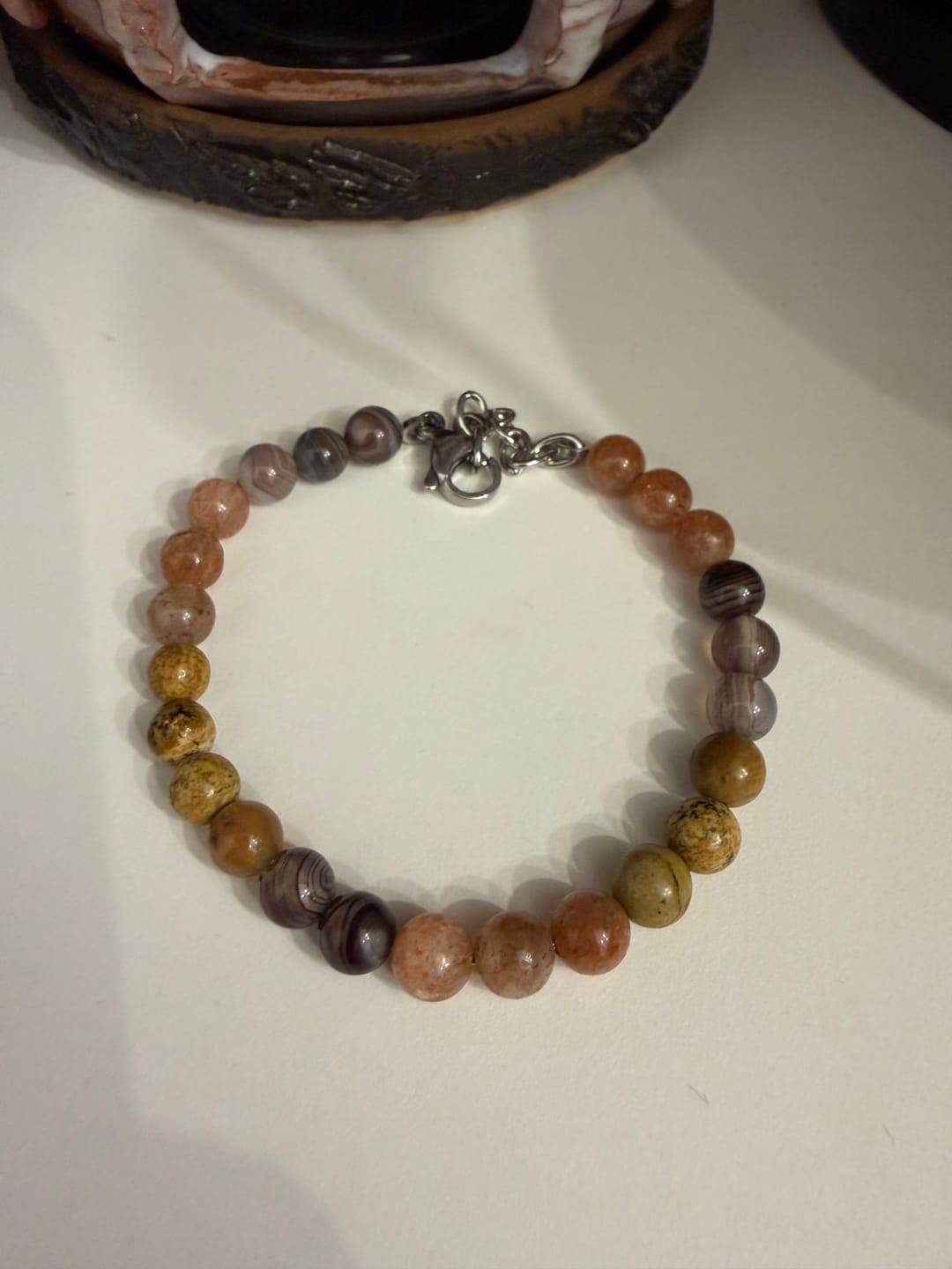 Customer photo review of Bracciale Scudo Karmico - Occhio di Shiva, Pietra del Sole e Paesina - LIMITED EDITION