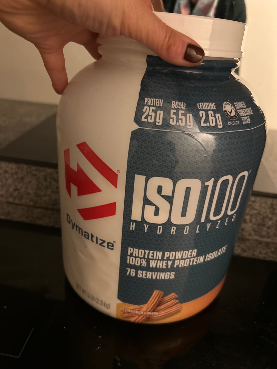 Customer photo review of Dymatize ISO100 Hydrolyzed Proteina Hidrolizada 5 Lb
