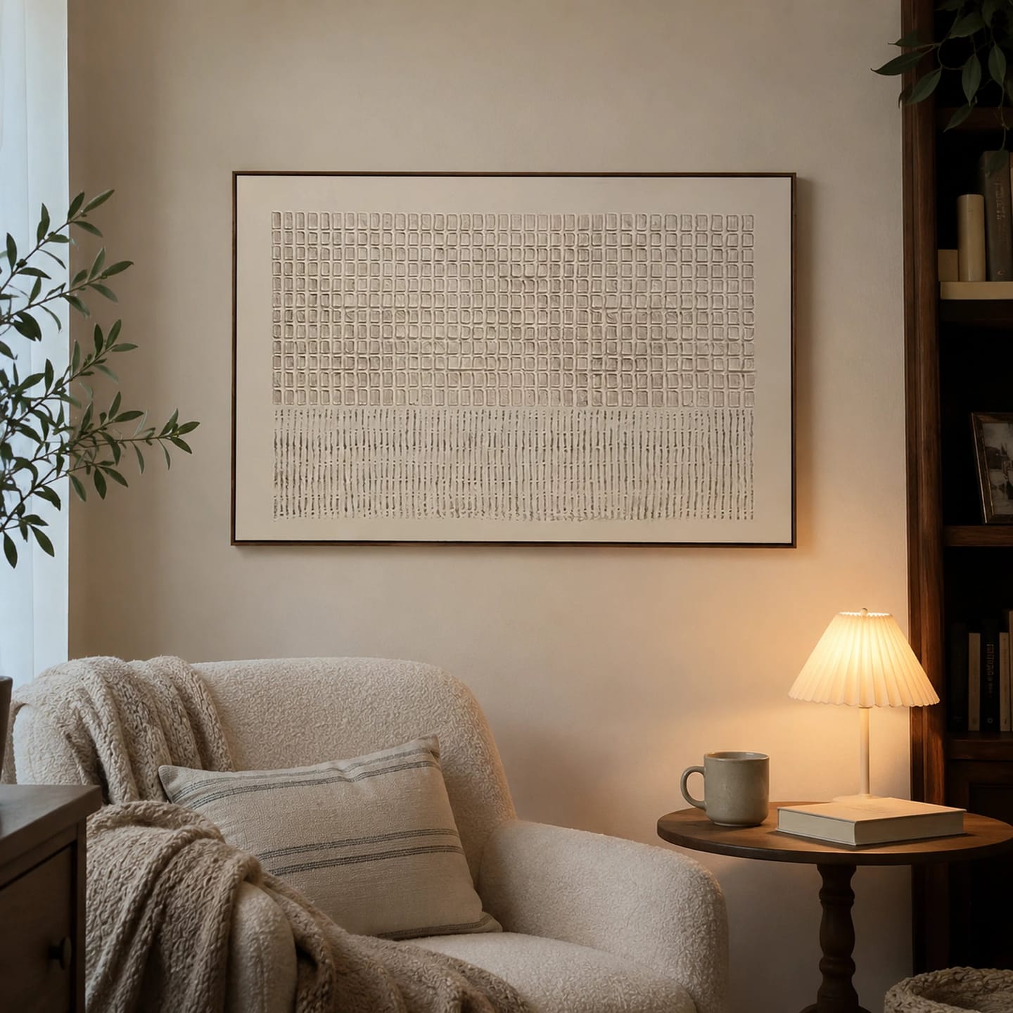 Customer photo review of Textured Wall Art ｜ Chalky-Mosaic-Groove