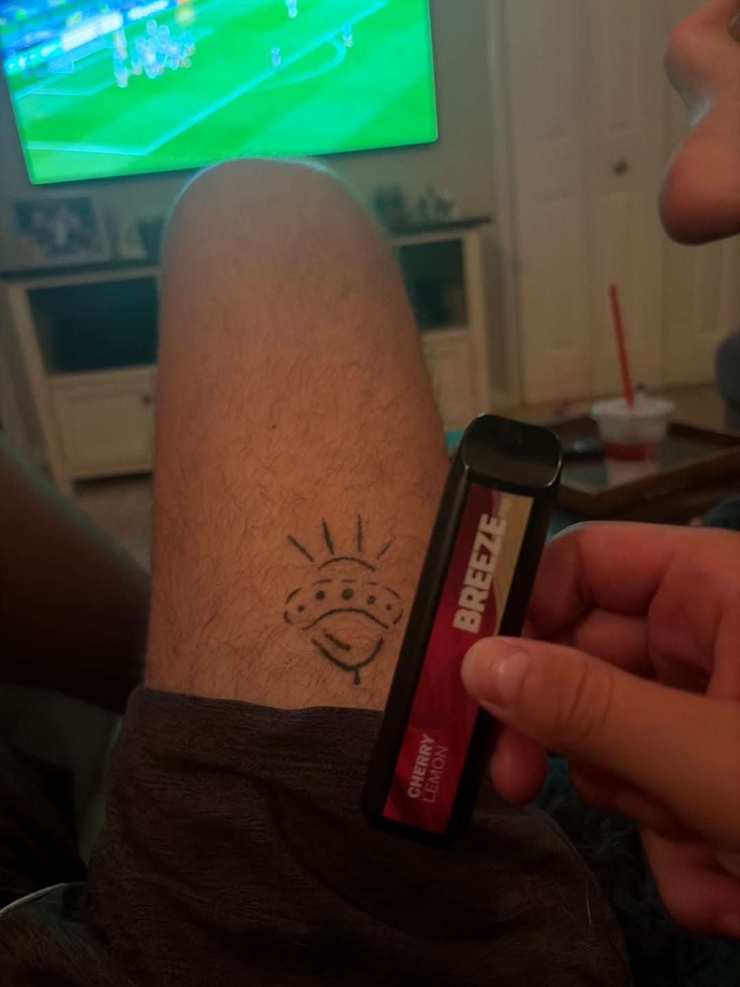 Customer photo review of Breeze Pro 0% Nicotine Disposable Vape