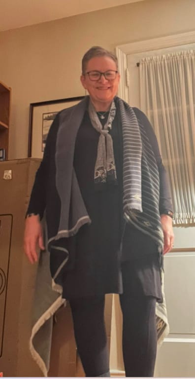 Customer photo review of Light Wool Cape Fusion Graphic