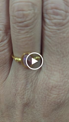 Customer photo review of Anillo Rosa Brillo