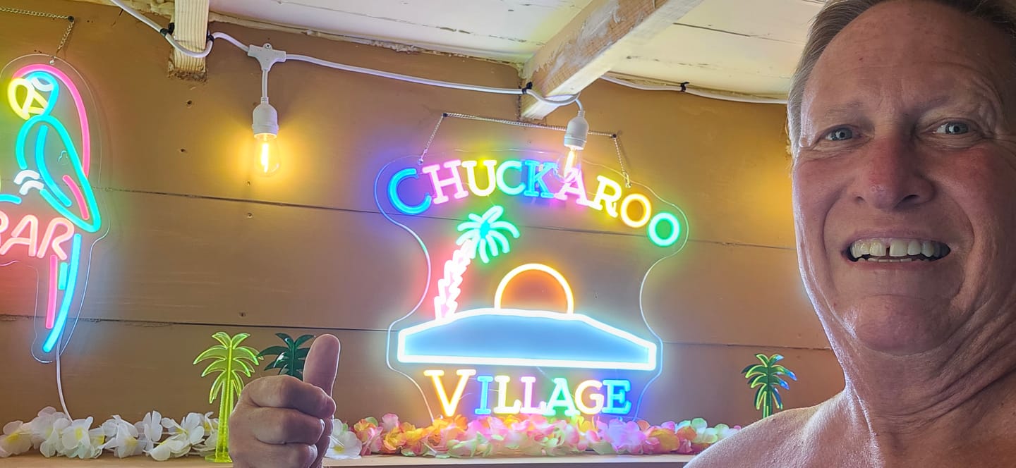 Customer photo review of CHUCKAROO VILLAGE Custom LED Neon Sign