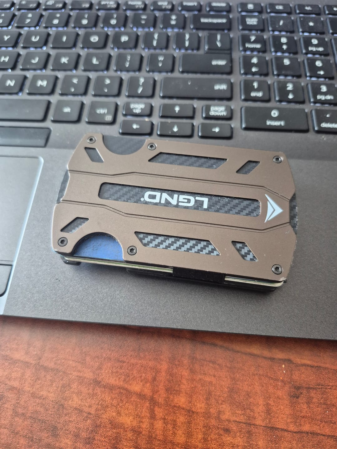 Customer photo review of LGND Outdoors® Tactical Wallet — Aircraft-Grade Aluminum