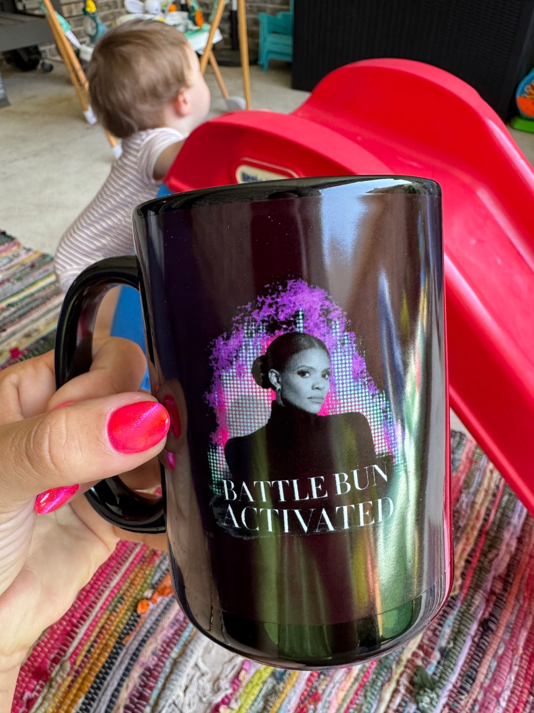 Customer photo review of Battle Bun Activated Mug