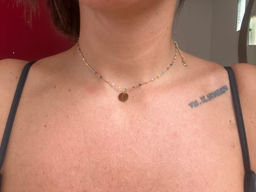 Customer photo review of Collar Letras ABC