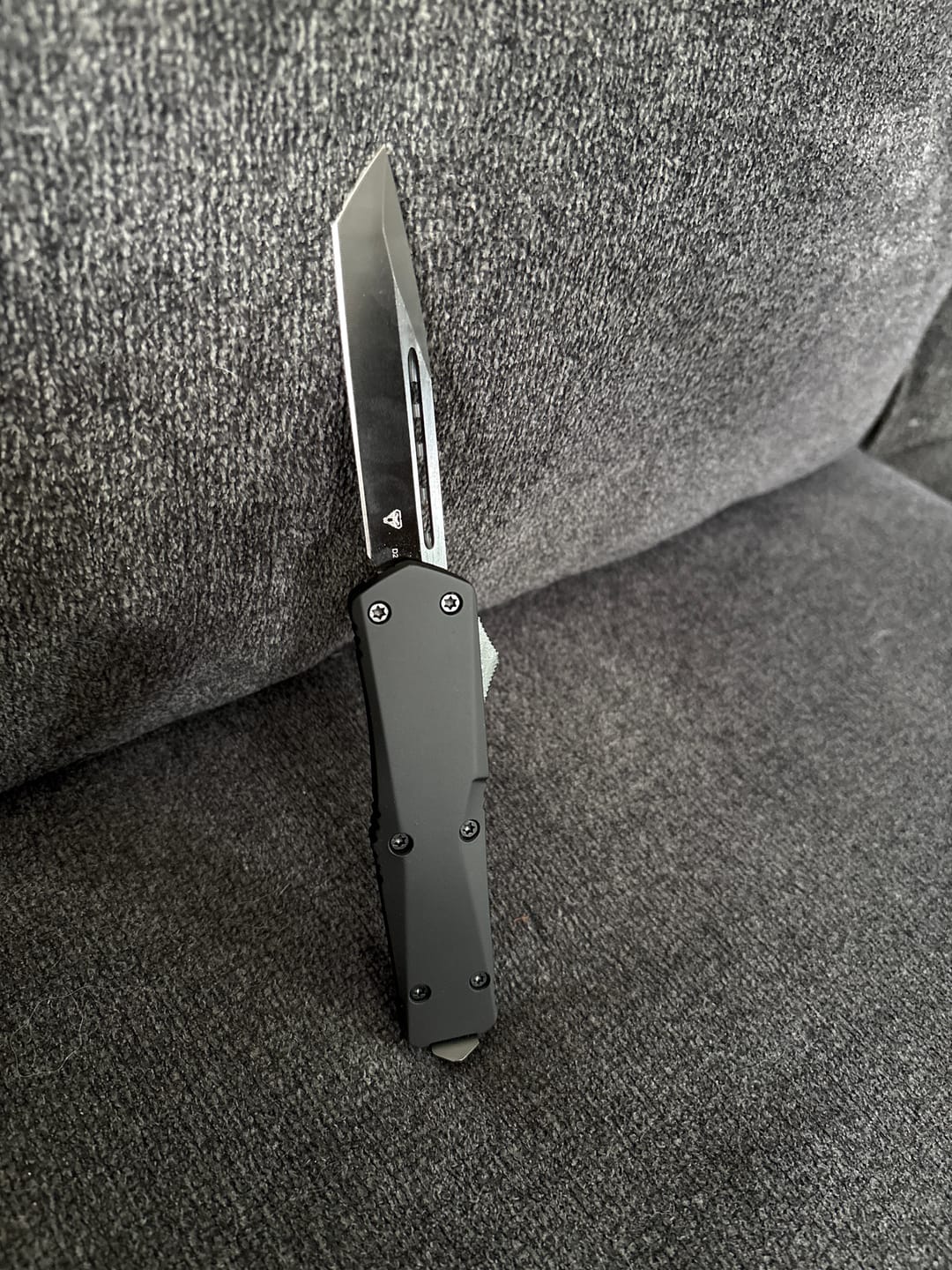 Customer photo review of Black Ghost OTF Knife (Multiple Blade Styles Available)