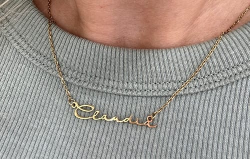 Customer photo review of Collar My Name - Personalizado
