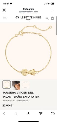 Customer photo review of Pulsera Virgen del Pilar