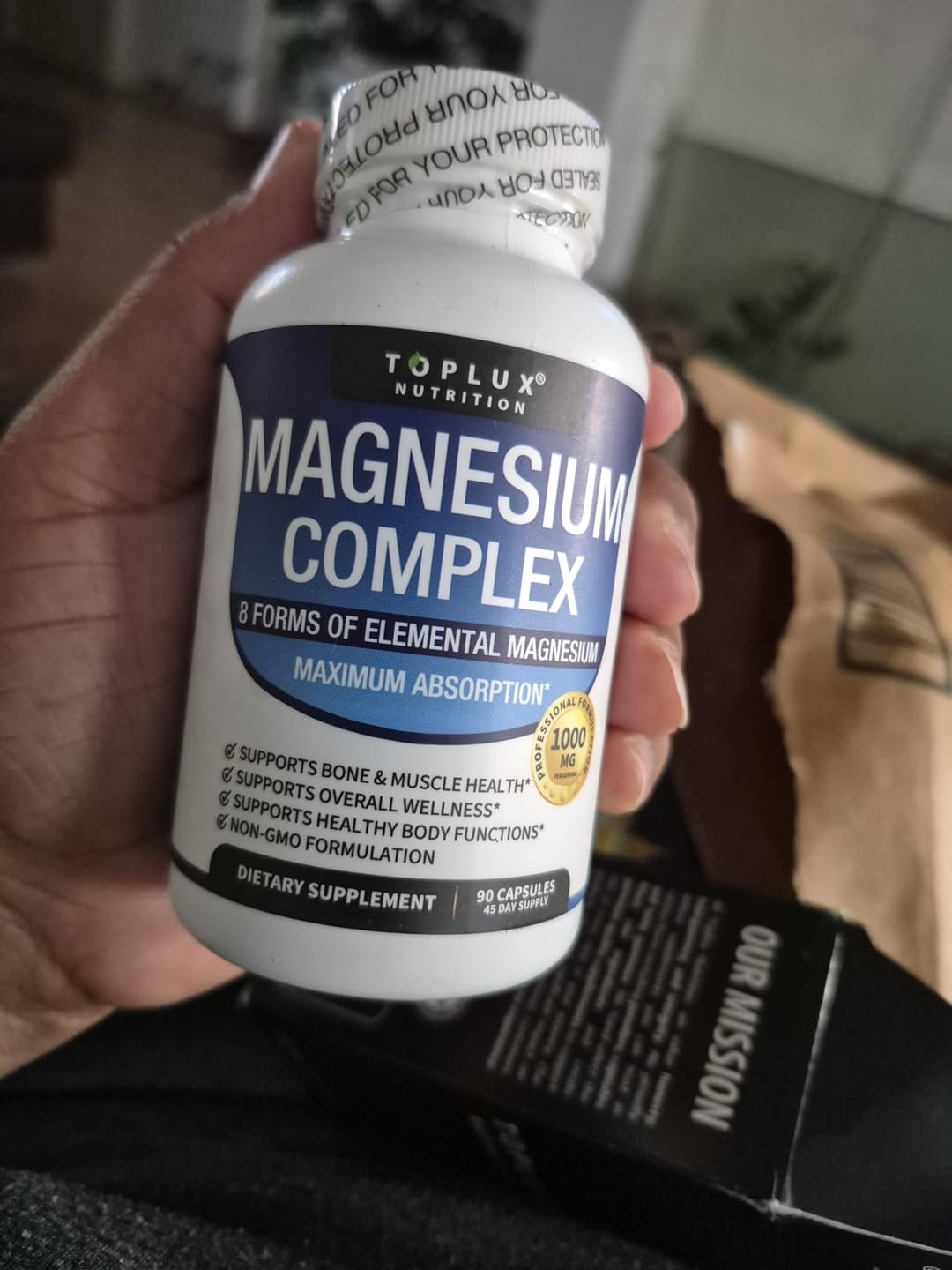 Customer photo review of Magnesio 8 en 1 Apoya mente clara, descanso y bienestar integral