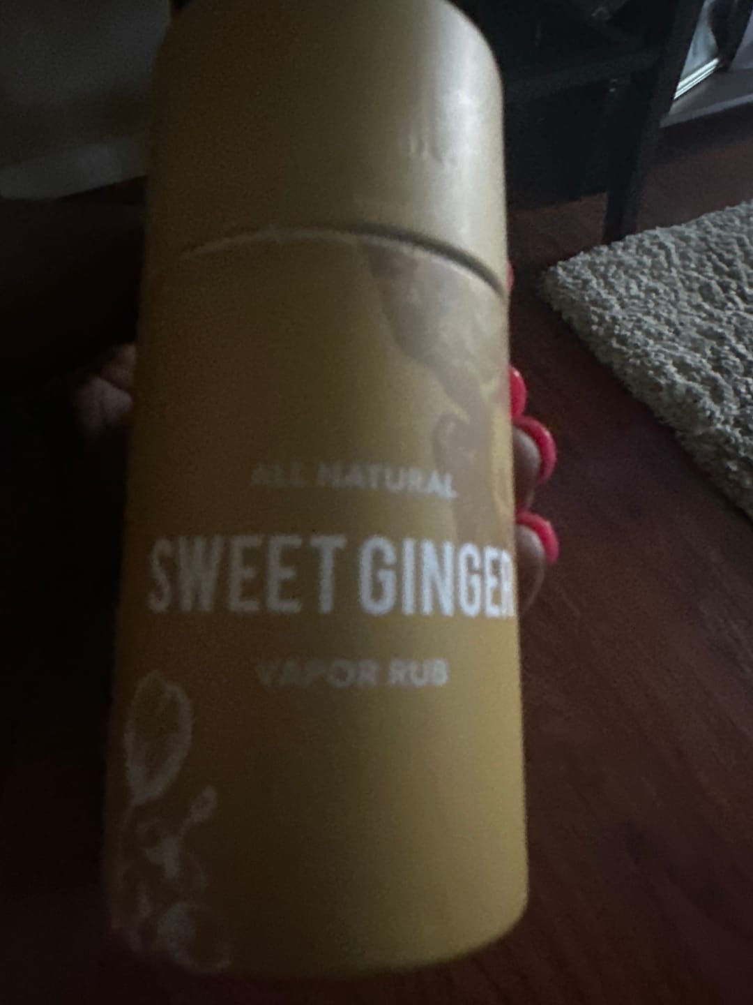 Customer photo review of Sweet Ginger Vapor Rub Stick
