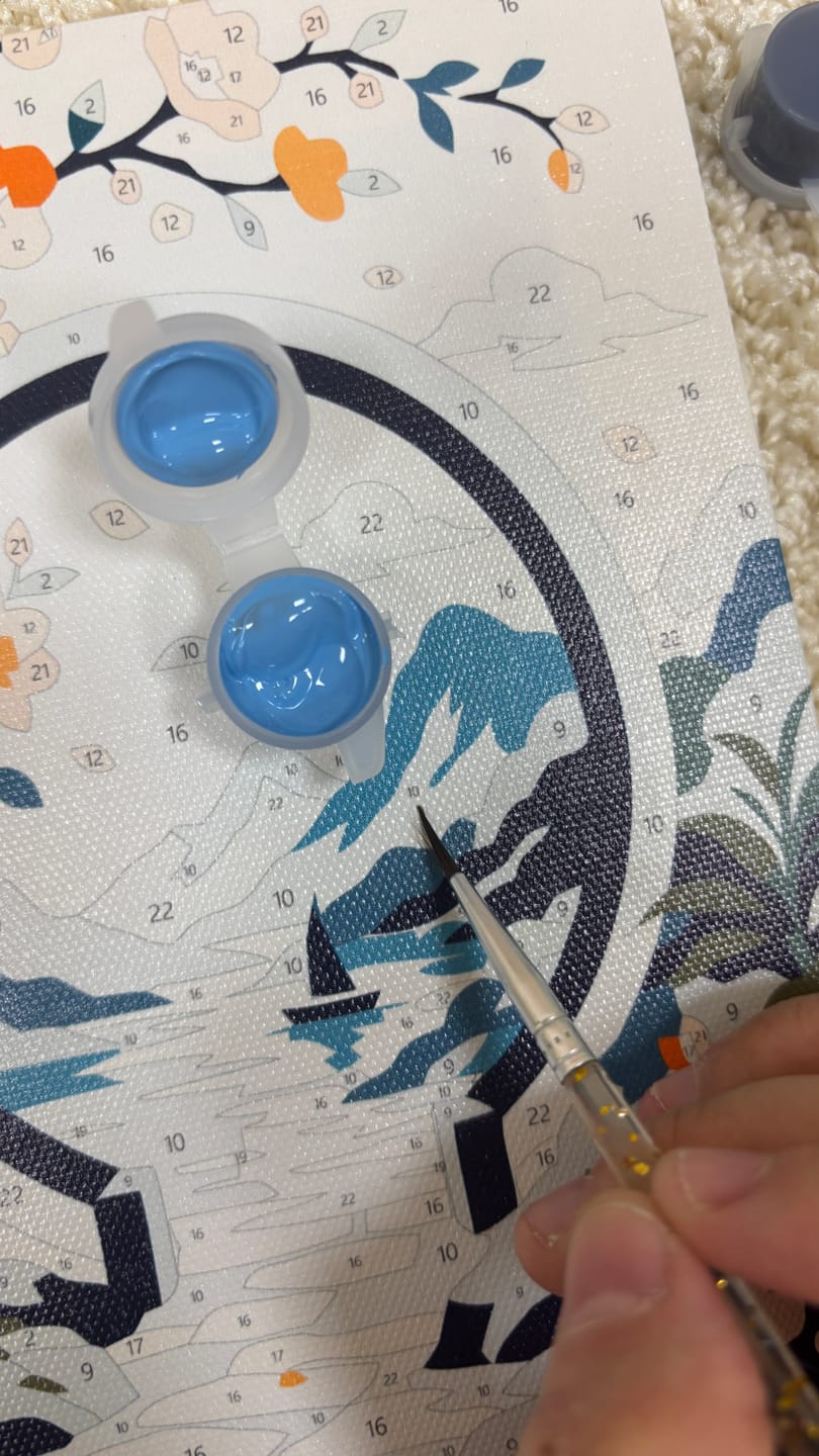 Customer photo review of 6 Mini Paintings - Chinese Lanterns Set
