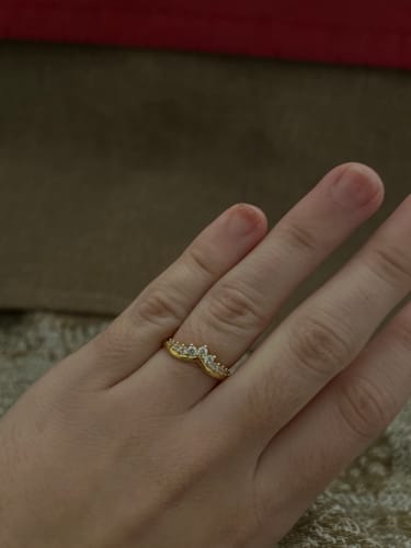 Customer photo review of Anillo Corona Circonitas