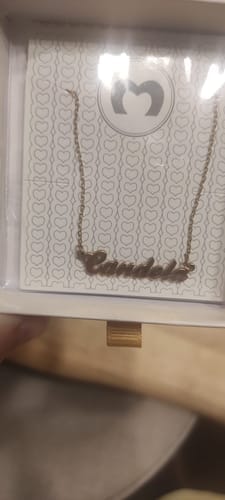 Customer photo review of Collar Nombre - Personalizado