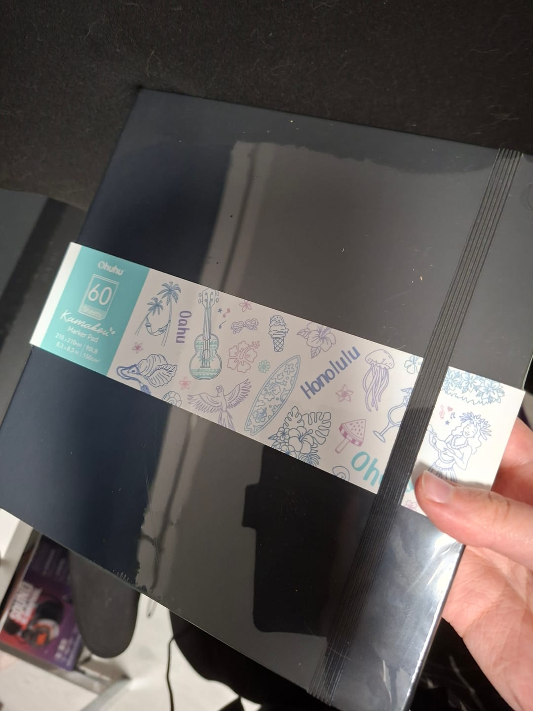 Customer photo review of Ohuhu Bleedproof Double-Sided Marker Pad with PU Cover