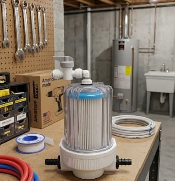 Customer photo review of Cold Plunge Water Filter Upgrade