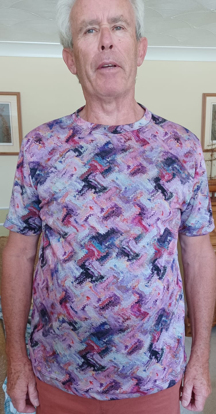 Customer photo review of Pixel Storm Digital Modal-Touch Jersey Fabric