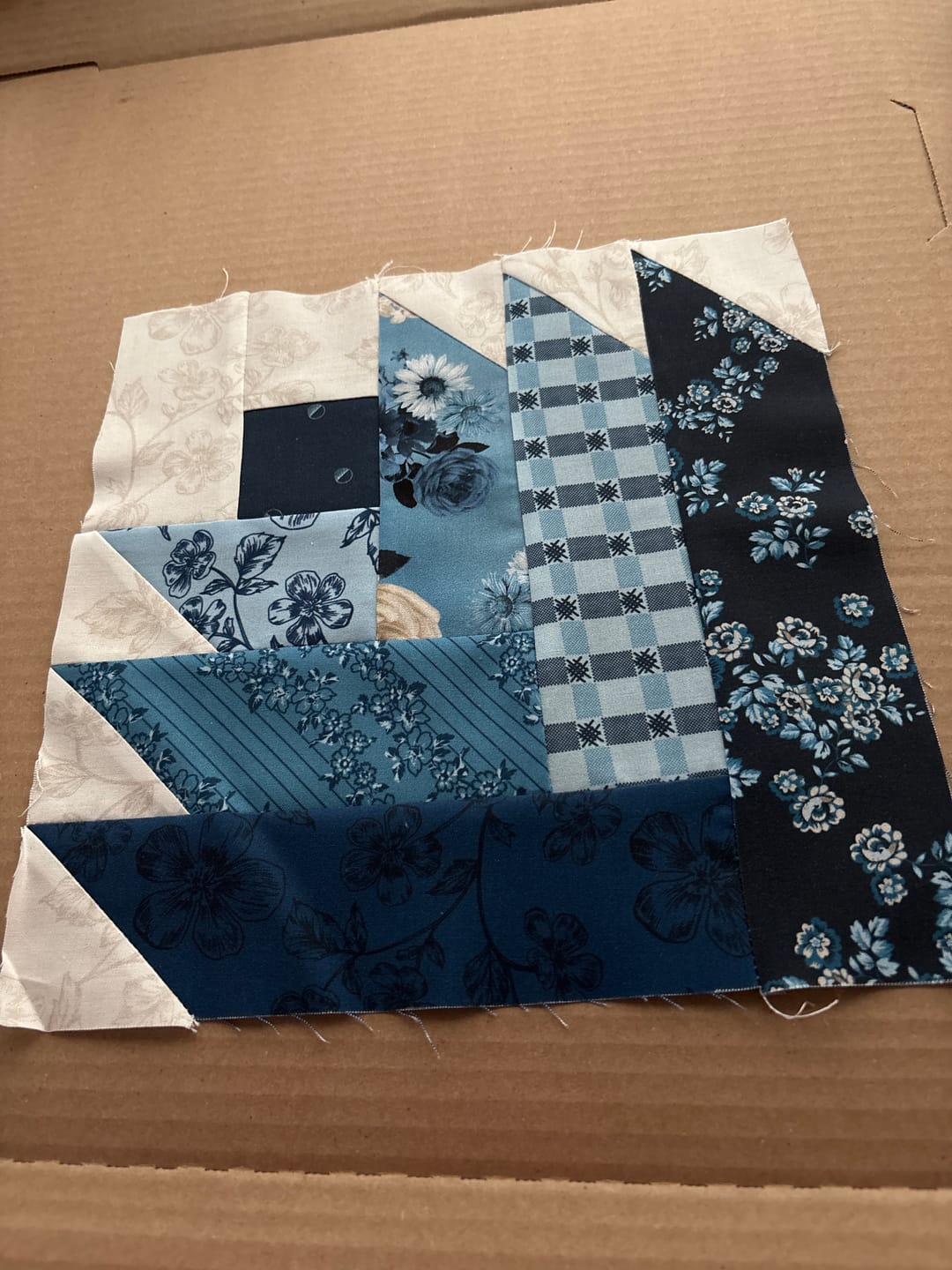 Customer photo review of Block Of The Month - Tulip Bellflower (104.5" x 104.5")