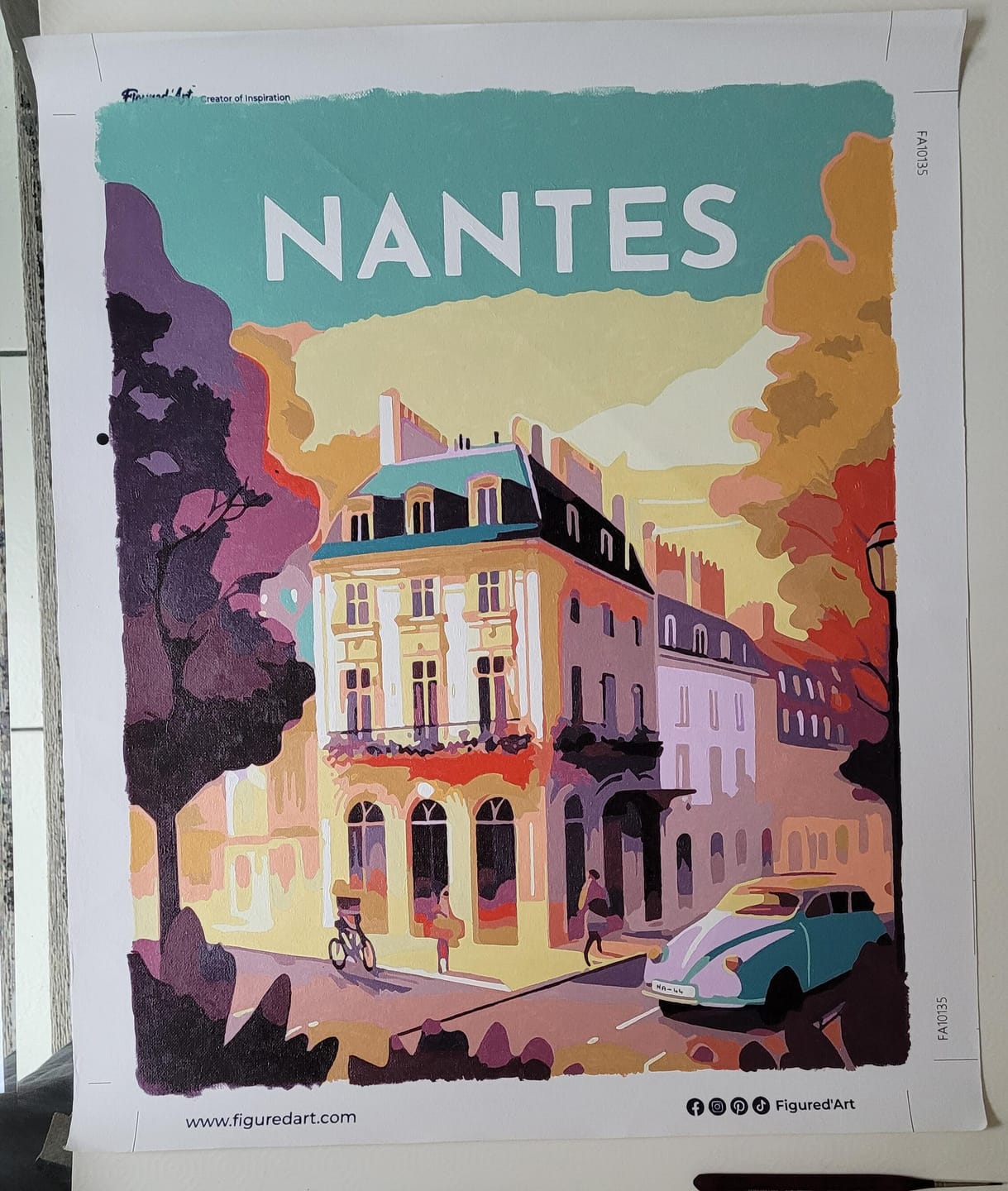 Customer photo review of Affiche Vintage Nantes
