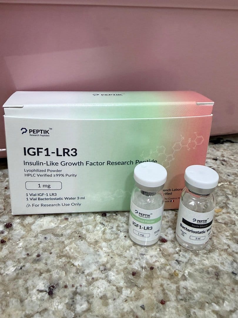Customer photo review of IGF1-LR3 Lyophilized Vial + Sterile Water