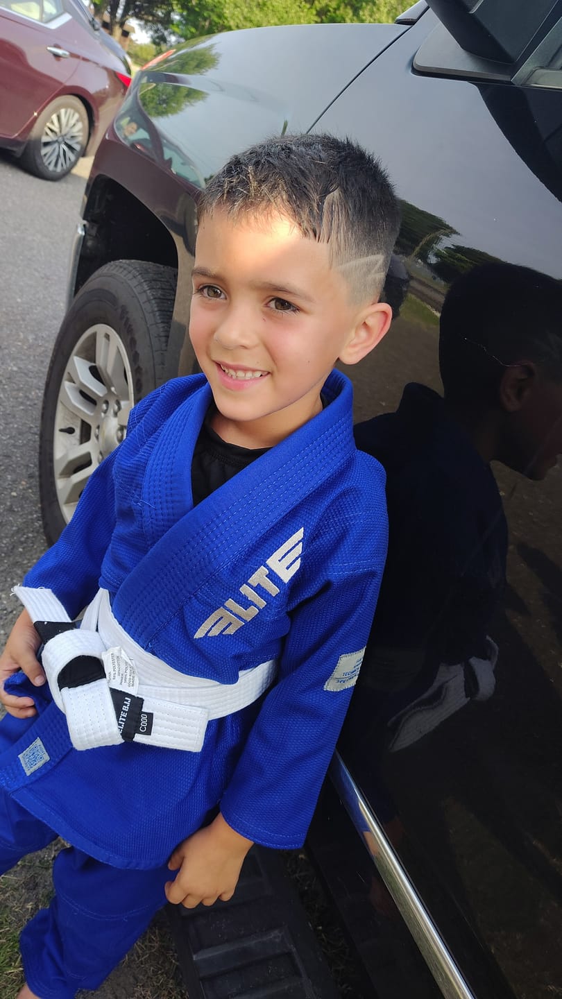 Customer photo review of Core Blue Brazilian Jiu Jitsu Kids BJJ Gi