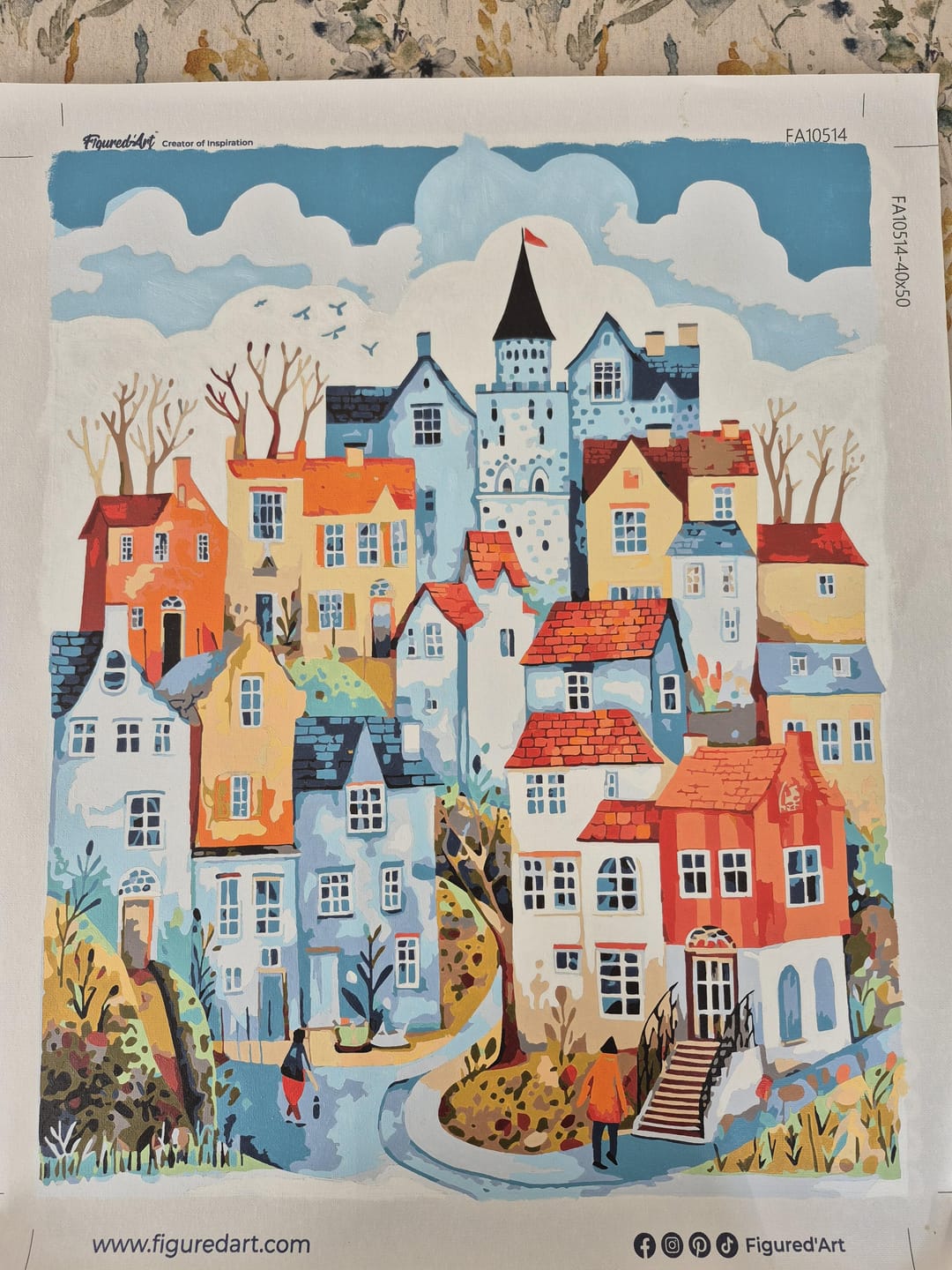 Customer photo review of Village enchanté bleu