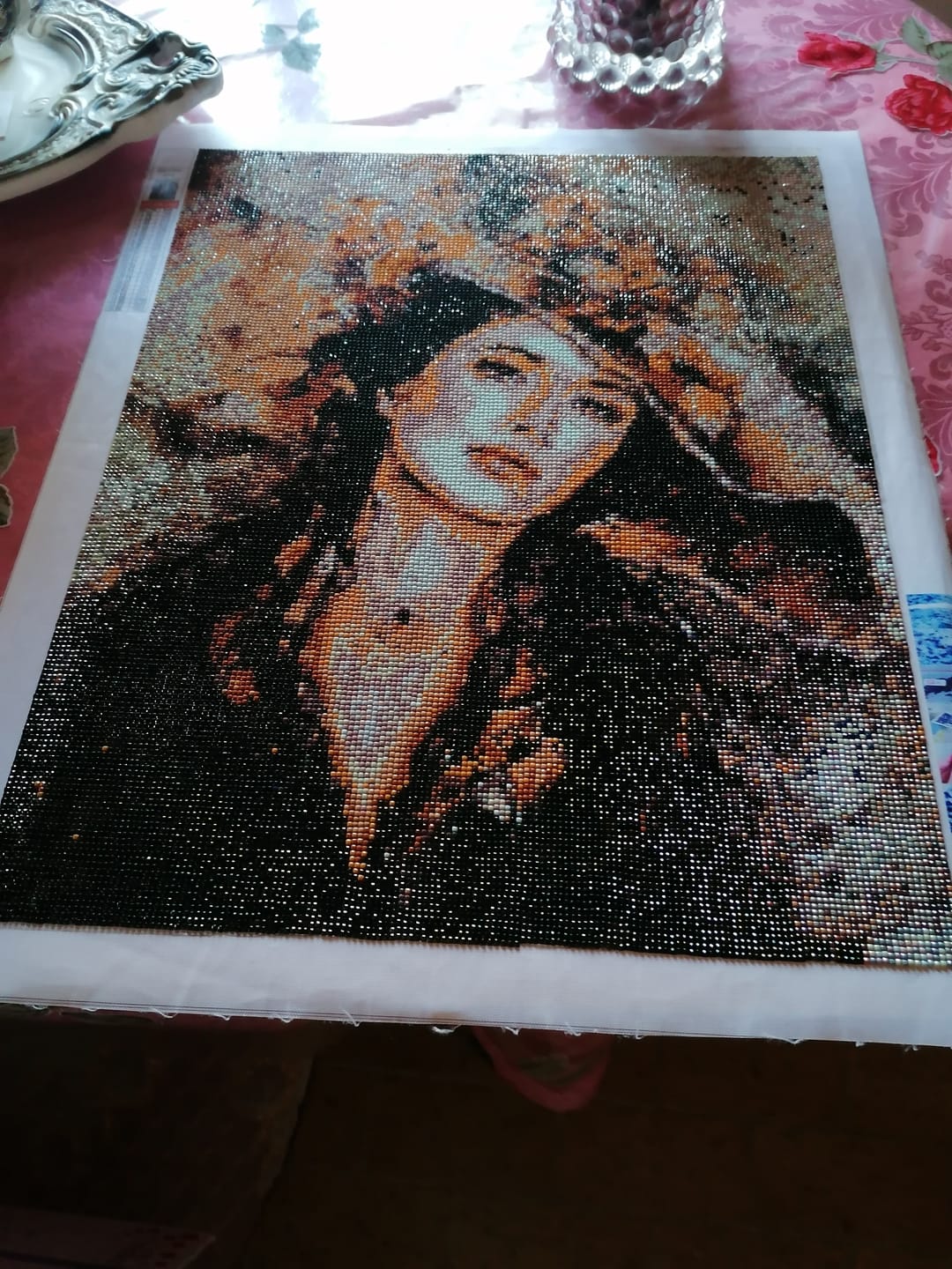 Customer photo review of Broderie Diamant - Femme au Chapeau