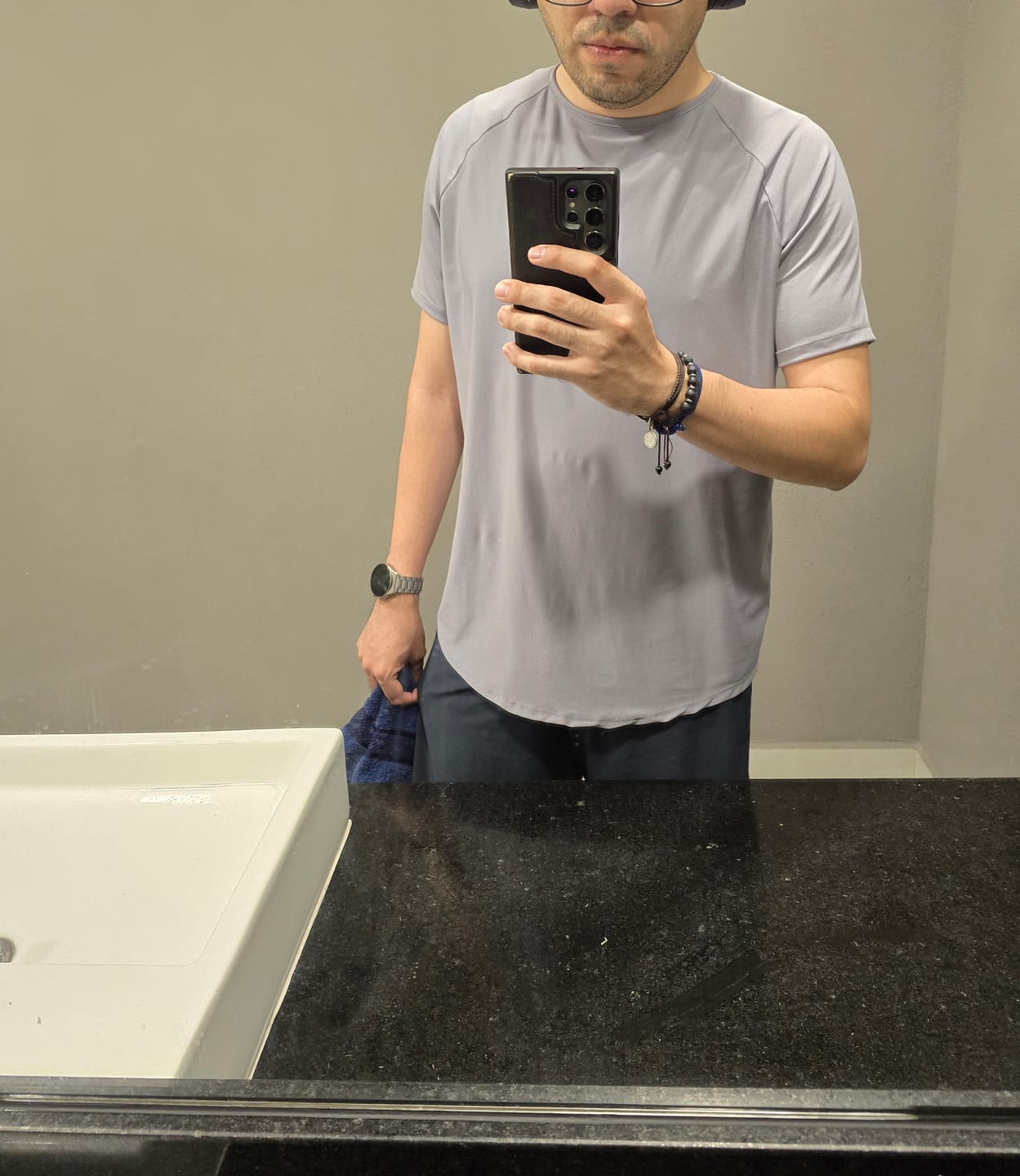 Customer photo review of Training Sport Tee - Light Gray
