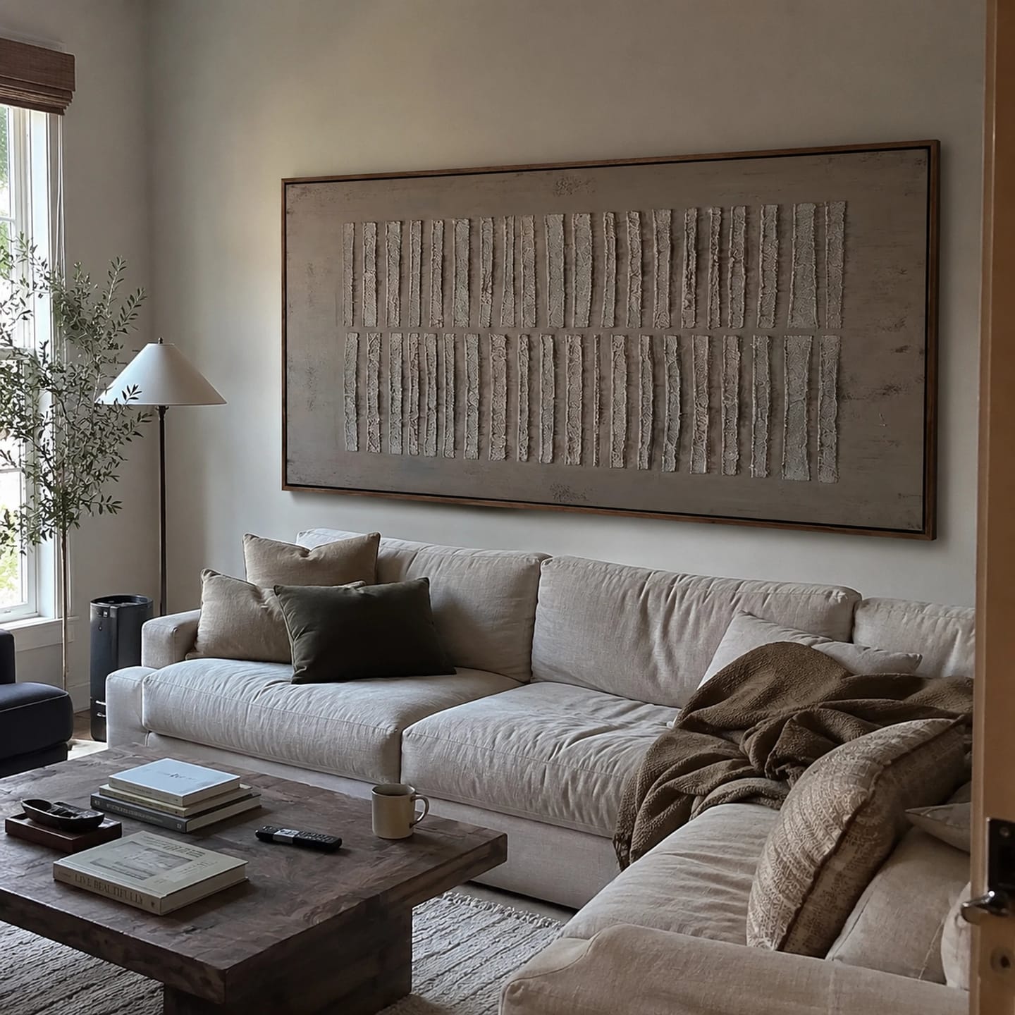 Customer photo review of Textured Wall Art ｜ Umber-Segment-Abrasion