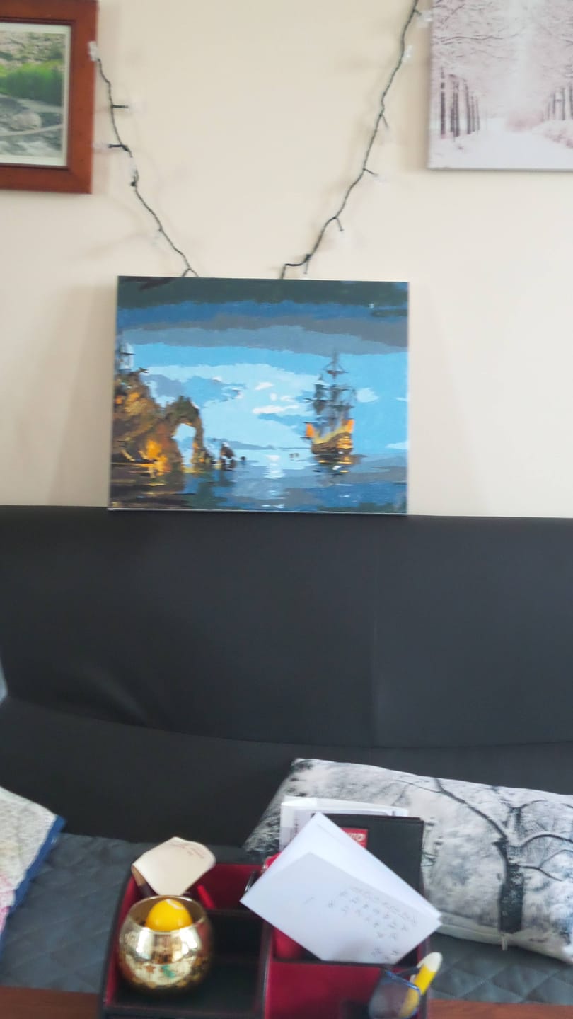 Customer photo review of Voilier au Clair de Lune