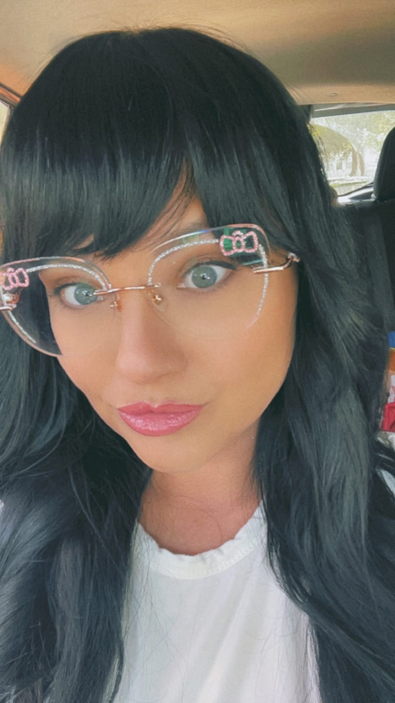 Customer photo review of Kitty Eyeglasses