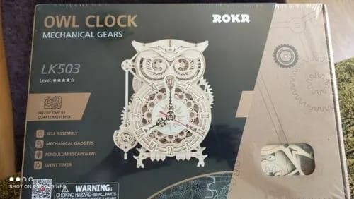 Customer photo review of Puzzle 3D Horloge Hibou