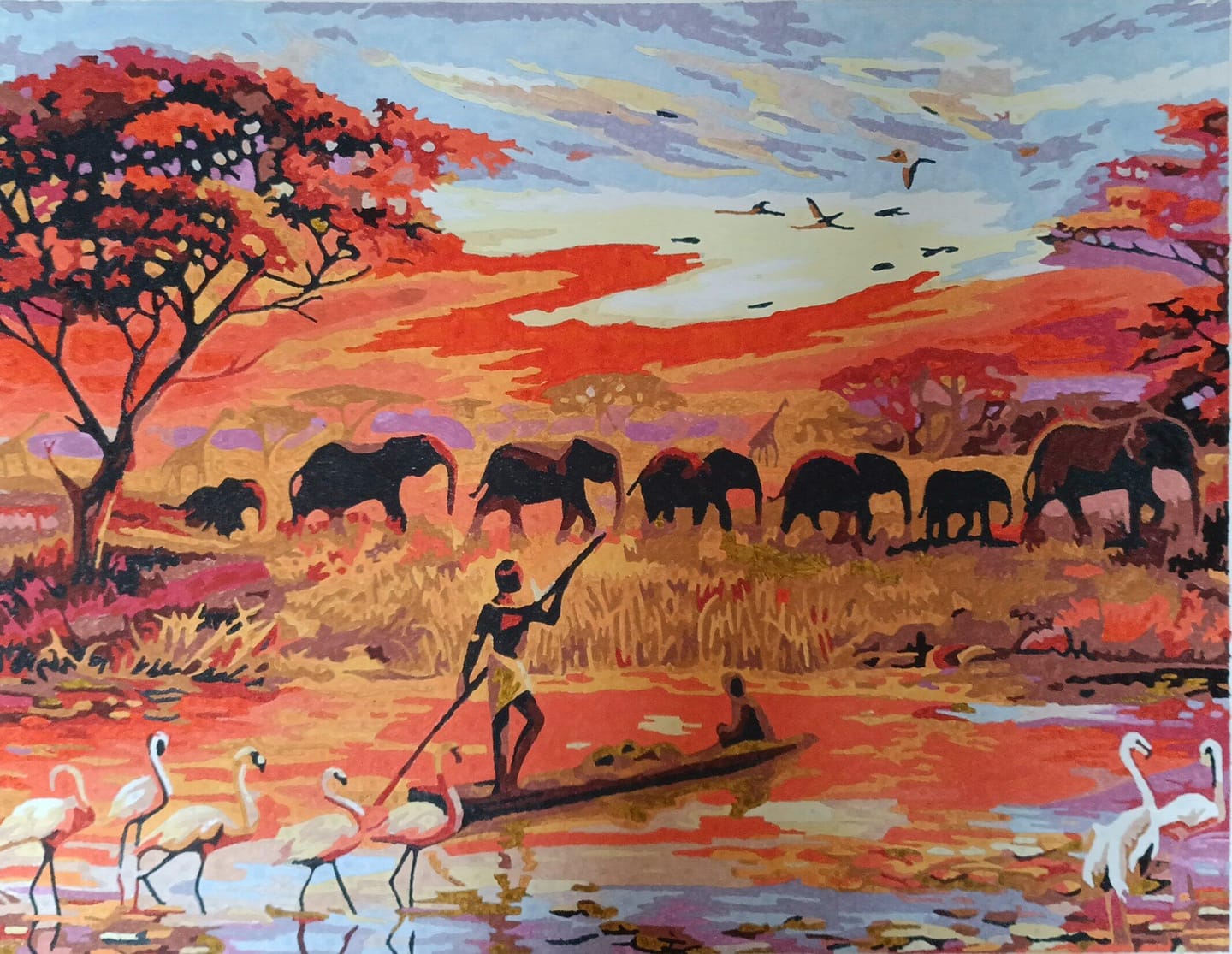 Customer photo review of Coucher de soleil Eléphants