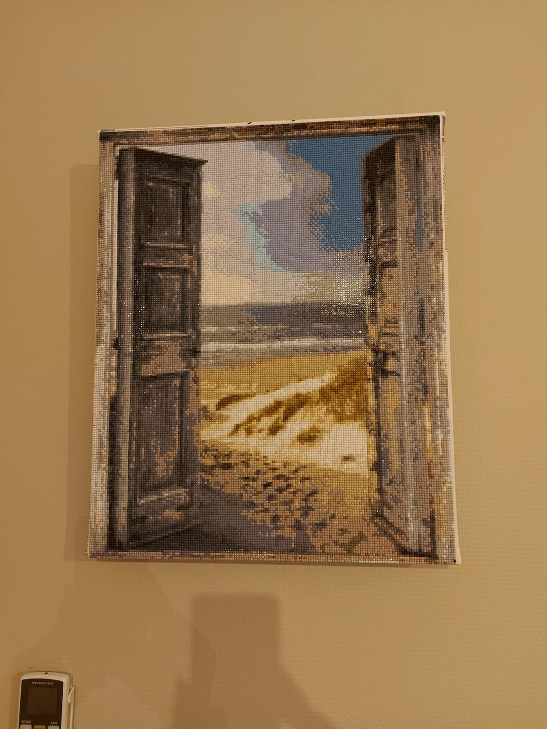 Customer photo review of Broderie Diamant - Porte ouverte sur la Plage