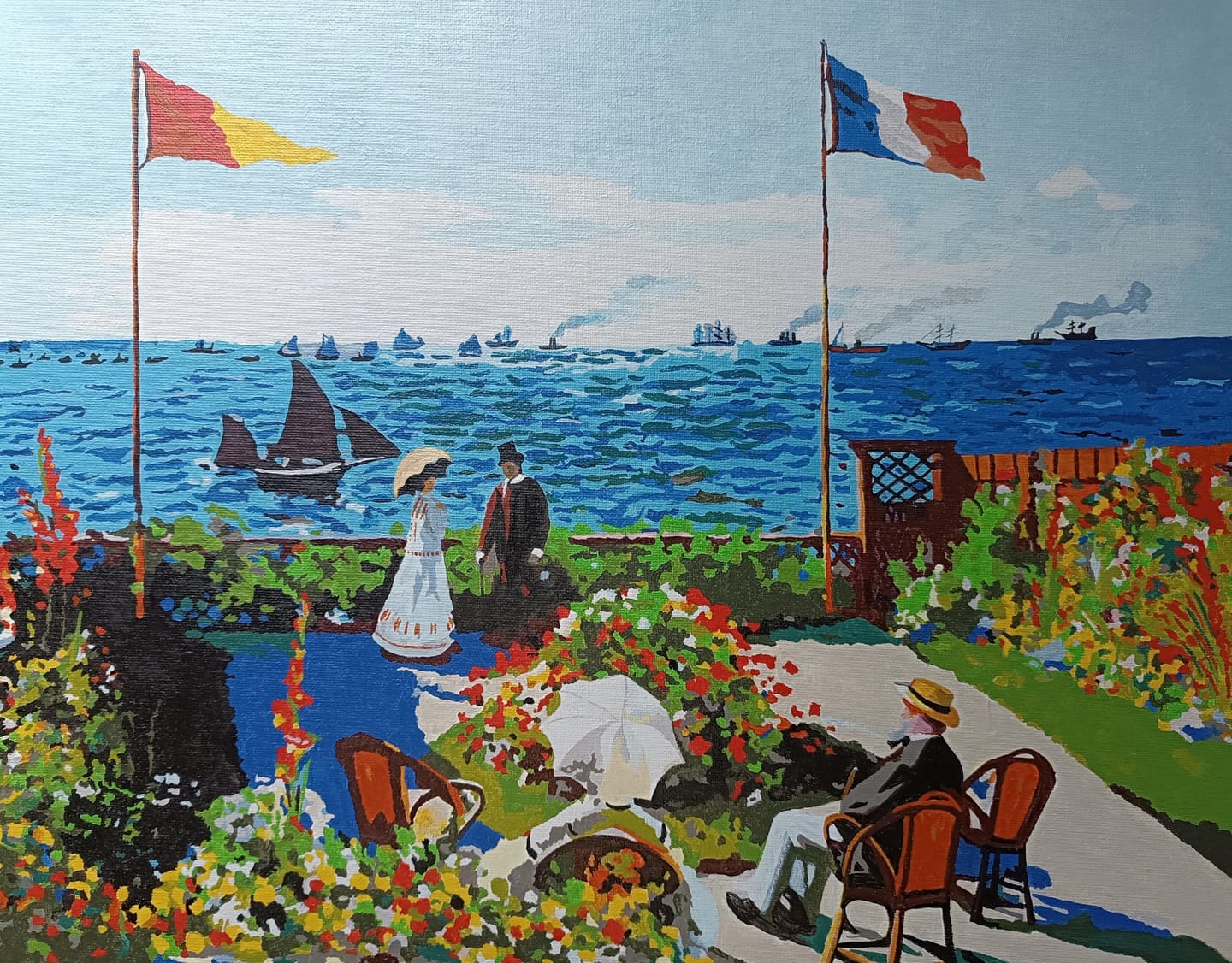 Customer photo review of La terrasse à Sainte-Adresse - Monet