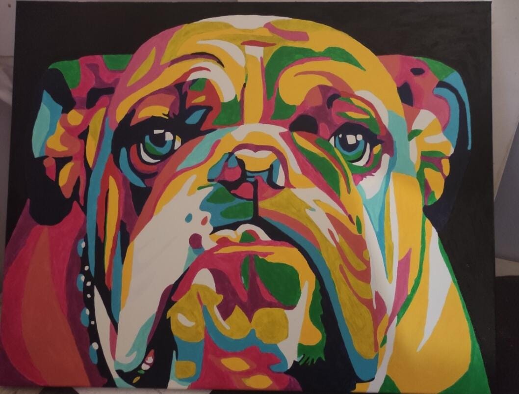 Customer photo review of Bulldog Pop Art