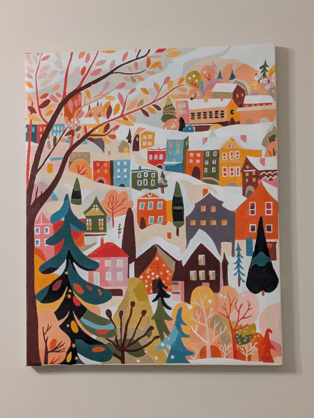 Customer photo review of Village Hivernal Coloré