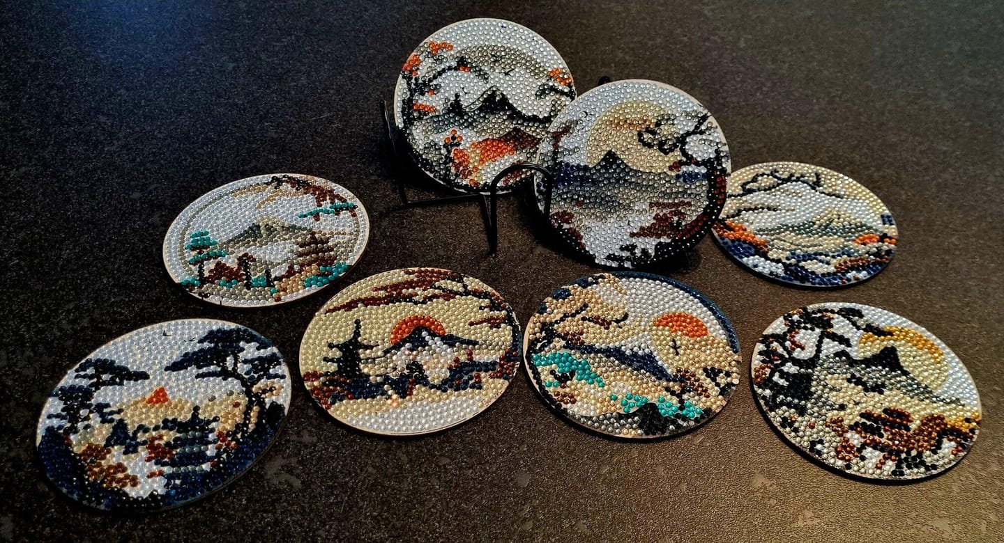 Customer photo review of Sous-Verre Diamond Painting 5D Paysage