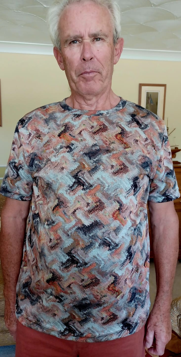 Customer photo review of Pixel Storm Digital Modal-Touch Jersey Fabric