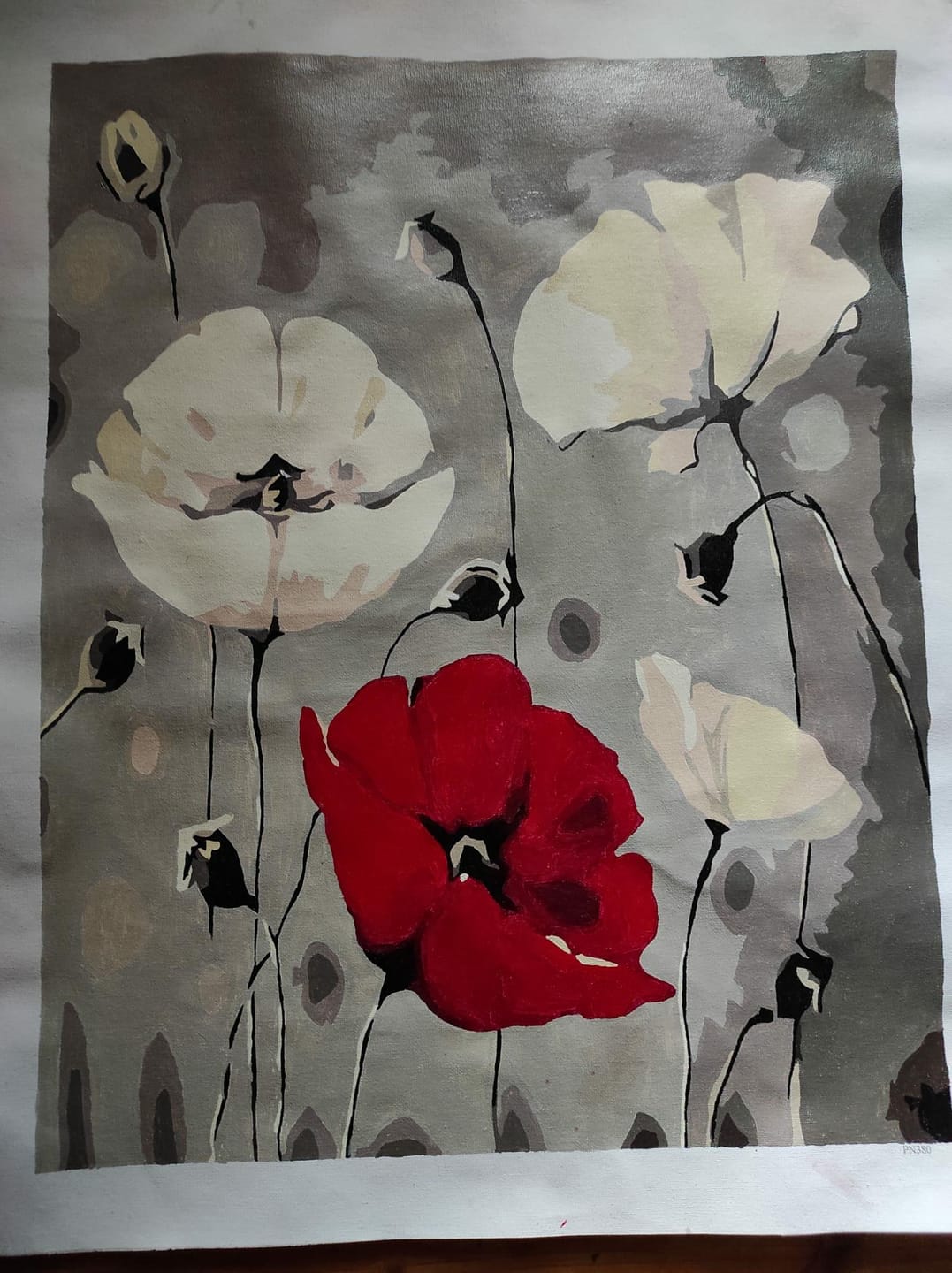 Customer photo review of Fleurs rouge et blanches