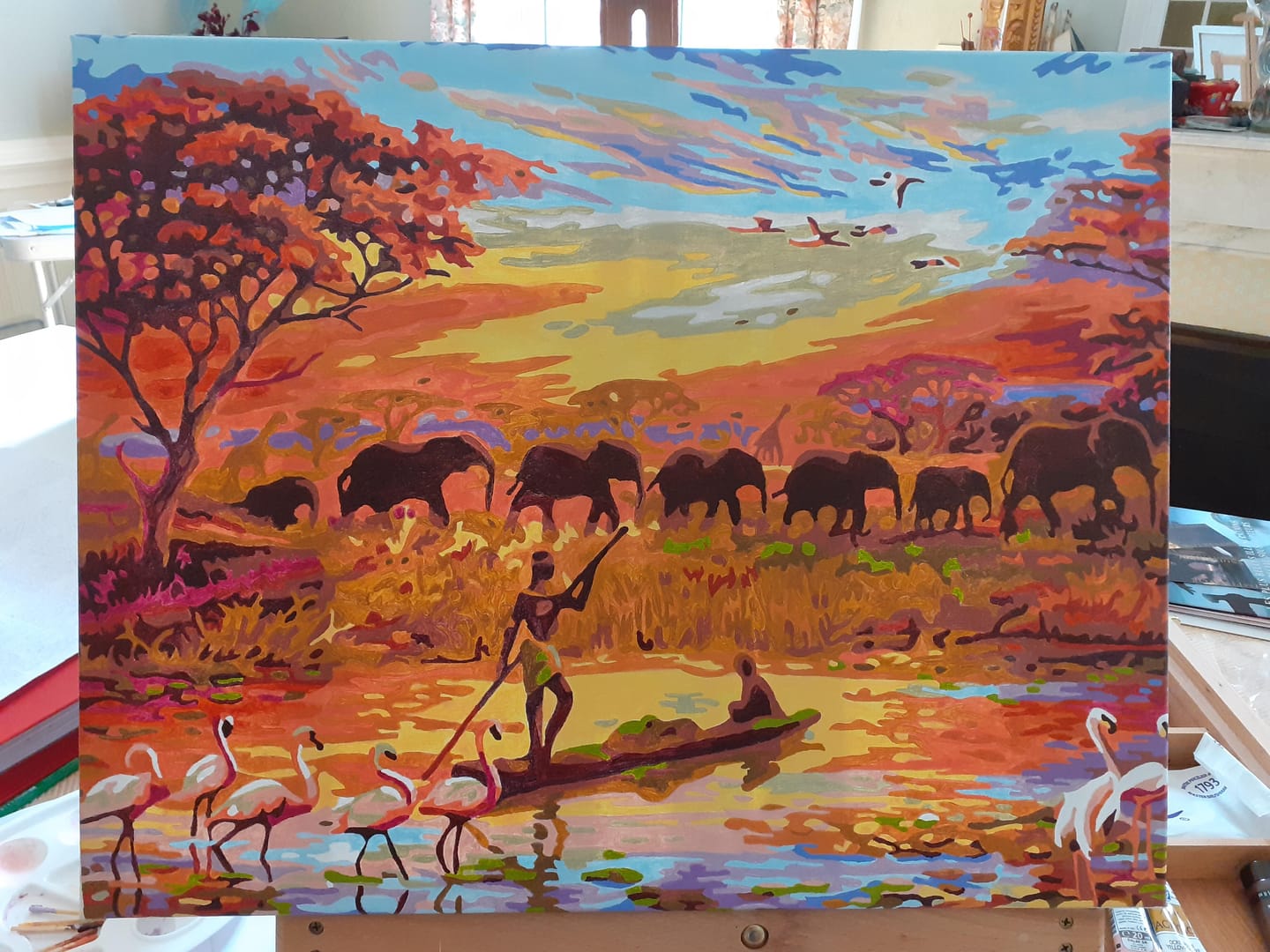 Customer photo review of Coucher de soleil Eléphants