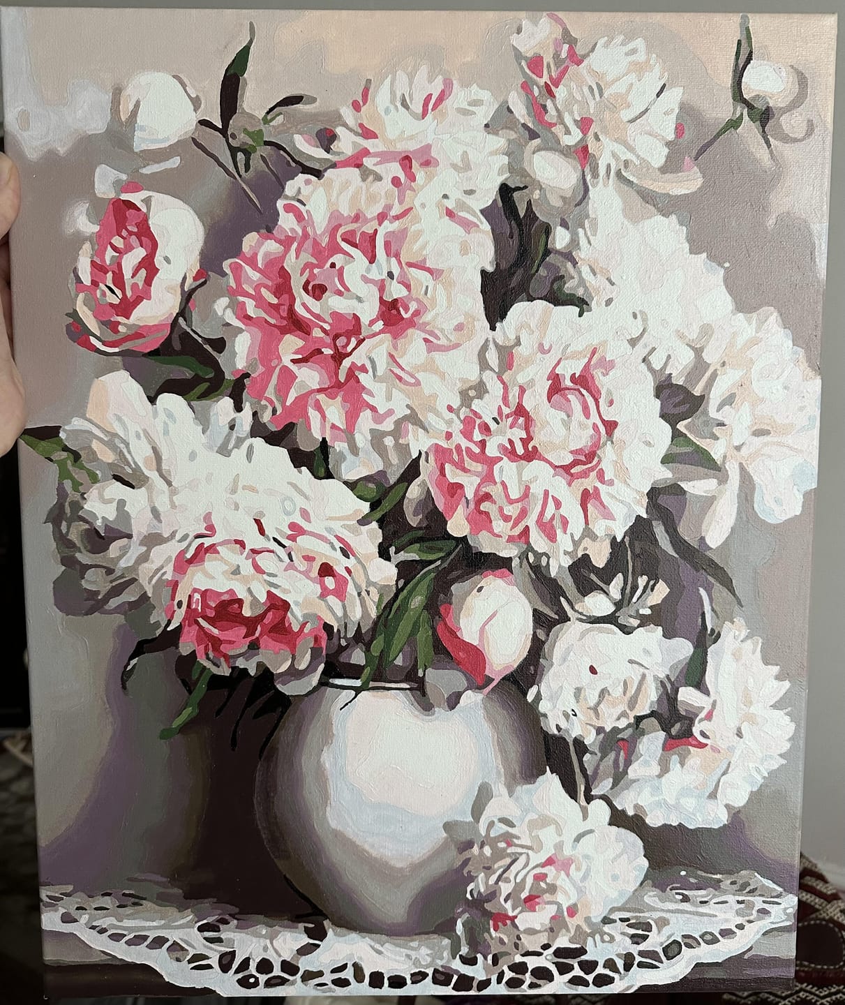 Customer photo review of Vase de Pivoines