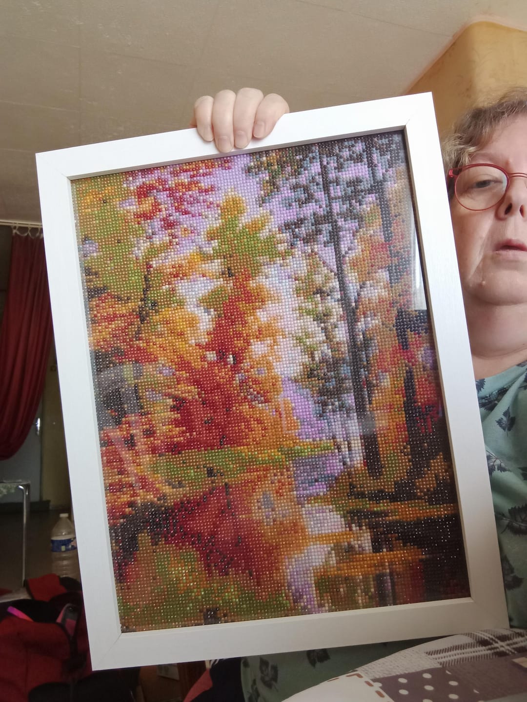 Customer photo review of Broderie Diamant - Lac en Automne